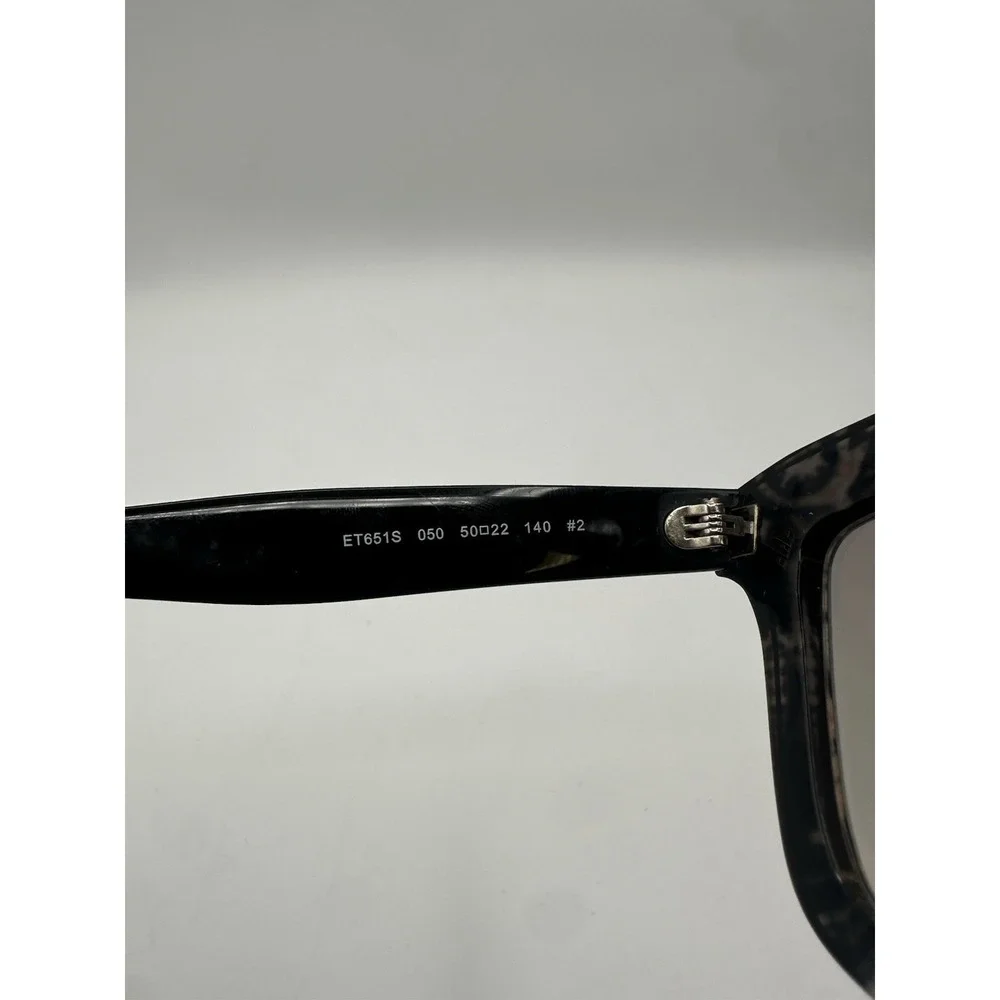 ETRO ET651S Sunglasses Black Print 050 Designer Eyewear 50-22-140
